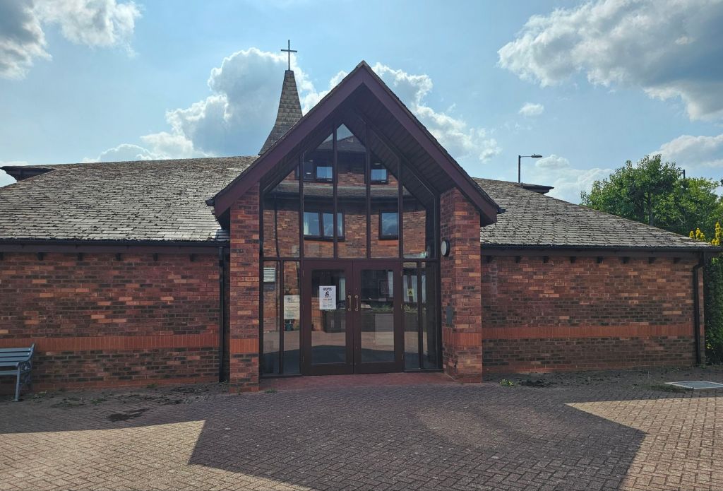 Main entrance to the church